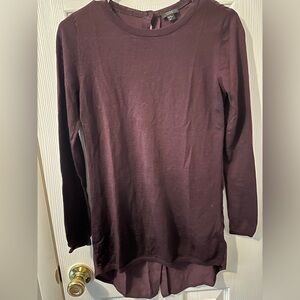 COS 100% Wool And Silk Plum Colored XS Sweater Dress